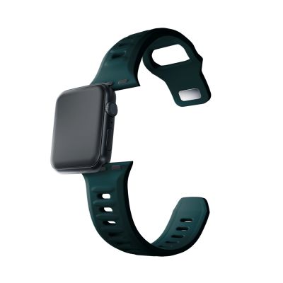 9. Pasek silikonowy 3mk Silicone Watch Strap do Apple Watch 38 / 40 / 41 mm - zielony