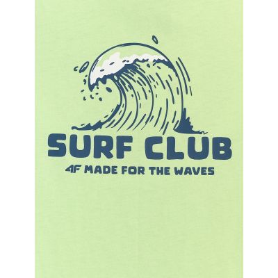 6. T-shirt bawełniany chłopięcy 4F 4FJRSS26TTSHM3901-45S