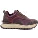 6. Skórzane półbuty sneakersy na platformie burgundowe Artiker 59C0009