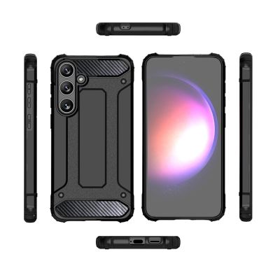 4. Hybrid Armor etui na Samsung Galaxy S24 FE pancerny hybrydowy pokrowiec - czarne