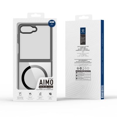 11. Etui Dux Ducis Aimo Mag na Samsung Galaxy Z Flip 8 kompatybilne z MagSafe - czarne