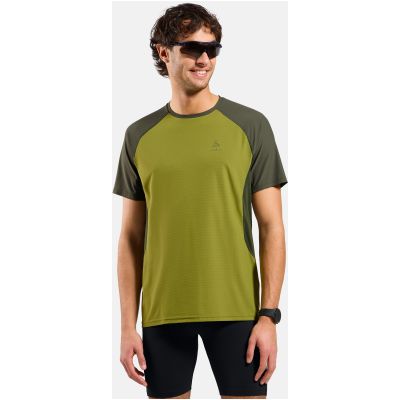 3. Koszulka z krótkim rękawem męska ODLO T-shirt crew neck s/s X-ALP TRAIL zielona