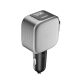 2. Ładowarka samochodowa Cuktech CC903P 100 W z wyświetlaczem i zwijanym kablem USB-C 70 cm - szara