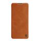 3. Nillkin Qin Case etui do Xiaomi Redmi Note 11T 5G / Note 11S 5G / Note 11 5G (China) / Poco M4 Pro 5G osłona na aparat kabura pokrowiec obudowa z klapką brązowy