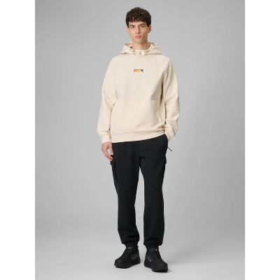 8. Bluza dresowa regular z kapturem męska 4F 4FRSS26TSWSM2894-12S