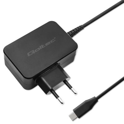 11. QOLTEC ŁADOWARKA GAN POWER PRO | 1XUSB-C | 65W | 5-20V | 3-3.25A | CZARNA