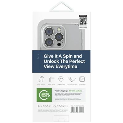 5. Etui UNIQ Swivix 360 Rotating Kickstand na iPhone 16 Pro - przezroczyste