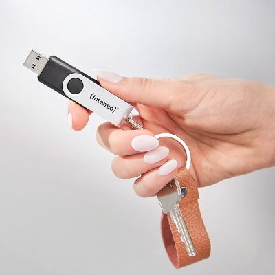 8. Intenso USB 256GB OFFICE LINE 3.2 Gen1 Silver-Black pamięć USB USB Typu-A 3.2 Gen 1 (3.1 Gen 1) Czarny, Srebrny
