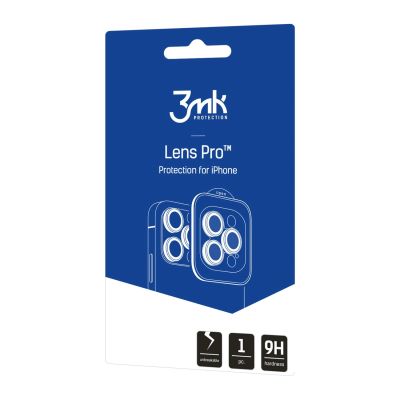 5. Szkło hartowane na obiektyw aparatu 3mk Lens Protection Pro do iPhone 16e - wielokolorowe
