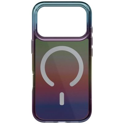 5. Etui UNIQ Iridescia na iPhone 17 Pro Magclick Charging - wielokolorowe