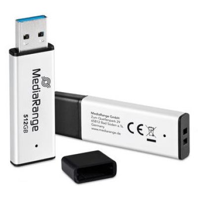 2. MediaRange MR1904 pamięć USB 512 GB USB Typu-A 3.2 Gen 1 (3.1 Gen 1) Czarny, Srebrny