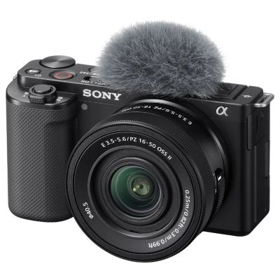 3. Sony ZV-E10 + E PZ 16-50mm F3.5-5.6 OSS II Bezlusterkowiec 24,2 MP CMOS 6000 x 4000 px Czarny
