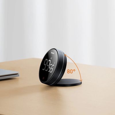15. Baseus Heyo Pro obrotowy minutnik czasomierz elektroniczny timer szary (FMDS000013)