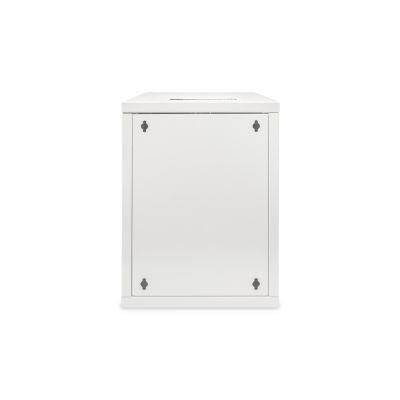 20. Szafa sieciowa wisząca 10" 9U rack 312x300, drzwi szyba, szary, niedzielona, złożona, 30kg