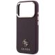 6. Etui Guess Saffiano Small 4G & Classic Logo MagSafe na iPhone 18 Pro / 17 Pro - burgundowe