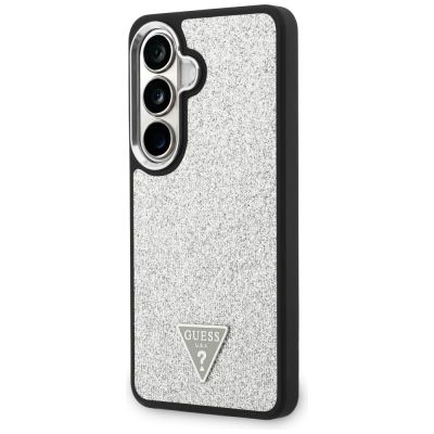 2. Etui Guess Fixed Glitter Triangle MagSafe na Samsung Galaxy S26+ - srebrne