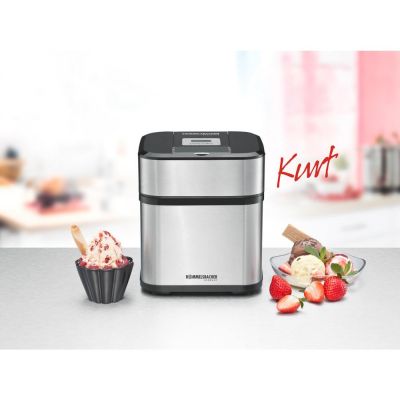 2. Maszyna do lodów Rommelsbacher IM 12 1,5l 1519305 (Czarna, Stal nierdzewna)