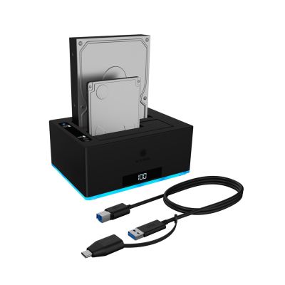 2. ICY BOX IB-127CL-U3 USB 3.2 Gen 1 (3.1 Gen 1) Type-B Czarny