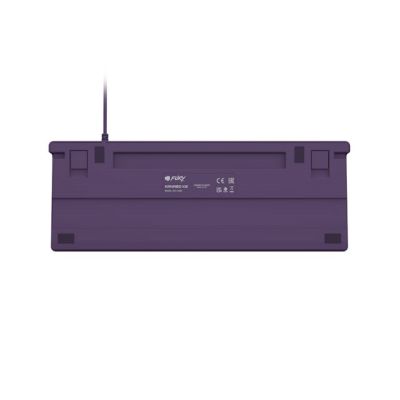 2. FURY KLAWIATURA DLA GRACZY KANABO K2 US BIAŁE PODŚWIETLENIE MECHANICZNA SZARO-FIOLETOWA