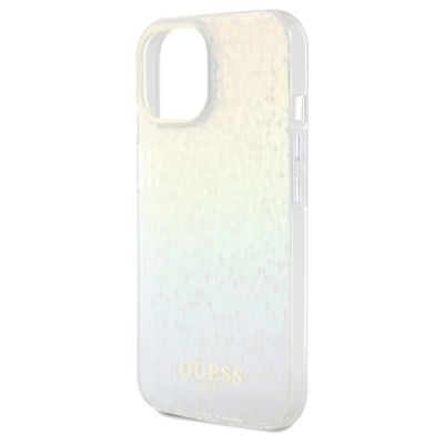 6. Etui Guess IML Faceted Mirror Disco Iridescent na iPhone 14 / 15 / 13 - wielokolorowe