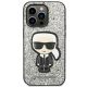 3. Etui Karl Lagerfeld Glitter Flakes Ikonik na iPhone 14 Pro Max - srebrne
