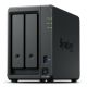 NAS Synology DS725+, Tower, 2x 2.5"/3.5" SATA + 2x M.2 2280 NVMe SSD; AMD Ryzen R1600; 4GB DDR4 (max.32GB), 1x 1GbE RJ-45, 1x 2.5GbE RJ-45, 1x USB 3.2, adapter 65W