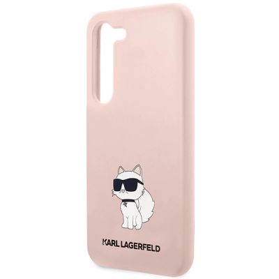 6. Etui Karl Lagerfeld Silicone Choupette na Samsung Galaxy S23 - różowe