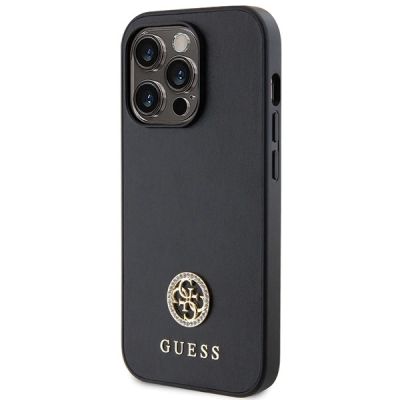 2. Etui Guess Strass Metal Logo do iPhone 15 Pro Max - czarne