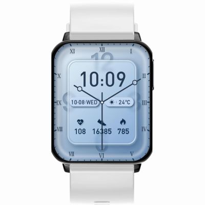 7. Smartwatch Gravity Biało Czarny 2 Paski GT17-8