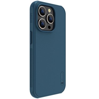 3. Nillkin Super Frosted Shield Pro etui iPhone 14 Pro Max pokrowiec na tył plecki niebieski