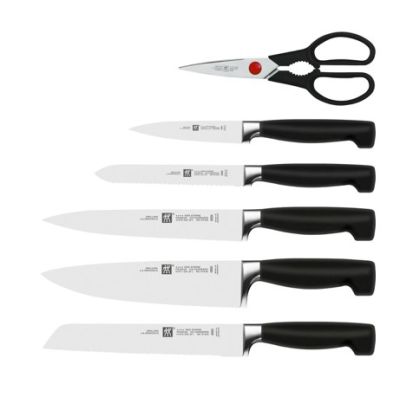 17. Zestaw noży samoostrzących ZWILLING Four Star 35145-007-0 7 elementów czarny