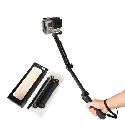 3. Statyw monopod 3 w 1 z uchwytem do selfie dla GoPro - czarny