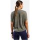 2. Koszulka damska Odlo ACTIVE 365 NATURAL BLEND PRINT T-shirt crew neck s/s beżowa