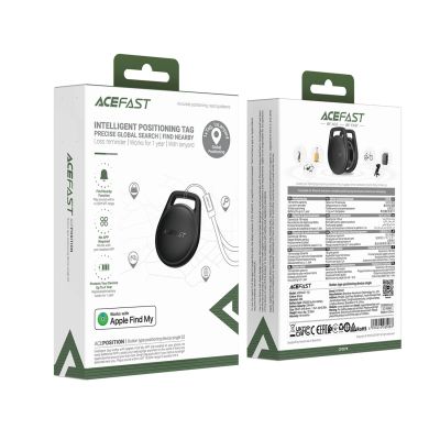 7. Lokalizator Bluetooth Acefast S2 kompatybilny z Apple Find My - czarny