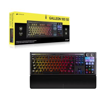 2. Corsair Galleon 100 SD Gaming-Tastatur, Full-Size, integriertes Stream Deck, Hot-Swap, DE - schwarz