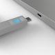 4. Lindy 40465 bloker portów Blokada portu + klucz USB Type-C Niebieski Kopolimer akrylonitrylo-butadieno-styrenowy (ABS) 1 szt.
