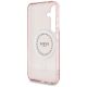 7. Etui Guess Rhinestones Printed Classic Logo MagSafe Samsung Galaxy S25 różowy