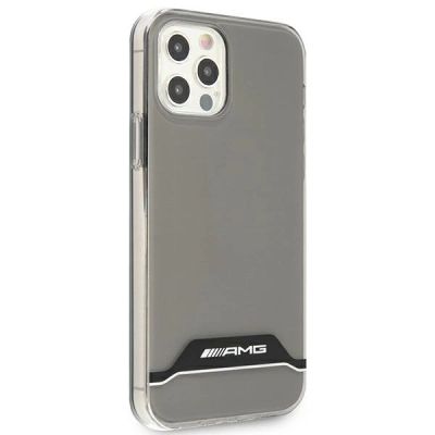 4. Etui AMG Electroplate Black&White na iPhone 12 / 12 Pro - przezroczyste