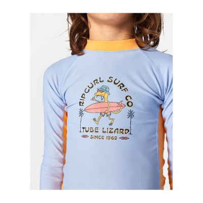 4. Lycra RIP CURL Grom Energy Upf L/S-Boy niebieski