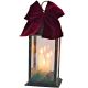 LATARNIA LAMPION ADWENTOWY ZNICZ  LED 30CM 3 ŚWIECE