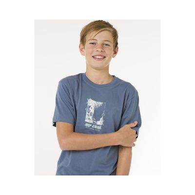3. Koszulka RIP CURL Raw Energy Frame Tee - Boy granatowy