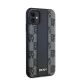 4. Etui DKNY Leather Checkered Mono Pattern MagSafe na iPhone 11 / Xr - czarne