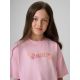 3. T-shirt boxy z nadrukiem dziewczęcy 4F 4FJRAW26TTSHF4324-056S