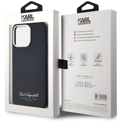 8. Etui Karl Lagerfeld hotel RSG na iPhone 15 Pro - czarne
