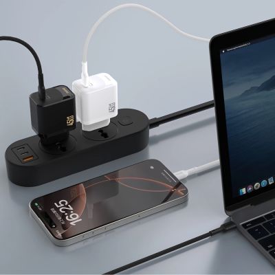 3. Ładowarka sieciowa Dudao A28 45W GaN USB-C - biała