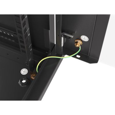 8. Szafa rack Lanberg WF01-6618-10B (18U; 901mm / 600mm / 600 mm; wisząca; Szklane; 19''; kolor czarny)