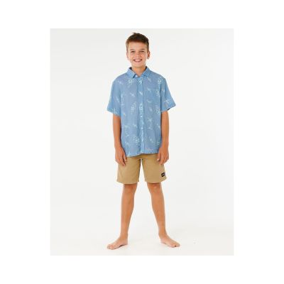 3. Koszula chłopięca RIP CURL Eternal Shred Ss Shirt-Boy niebieska