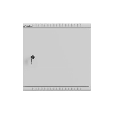 4. LANBERG SZAFA INSTALACYJNA TPR 10" Z PŁYTĄ MESH 340X340X140 SZARA (ZŁOŻONA)