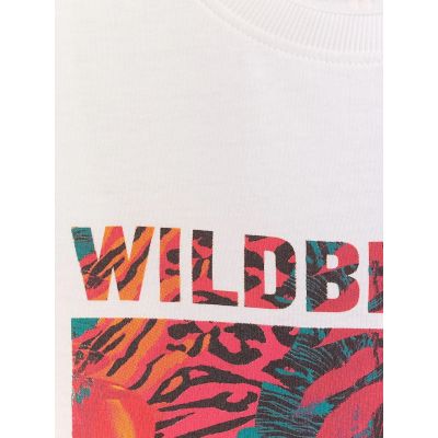 6. T-shirt regular z nadrukiem damski 4F 4FRSS26TTSHF4514-10S
