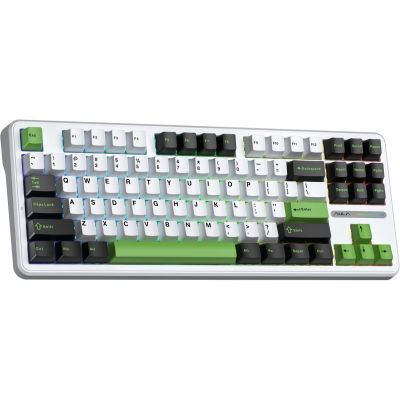 2. Klawiatura gasket F87 Thunder Black GrayWoodV3 switch RGB AULA